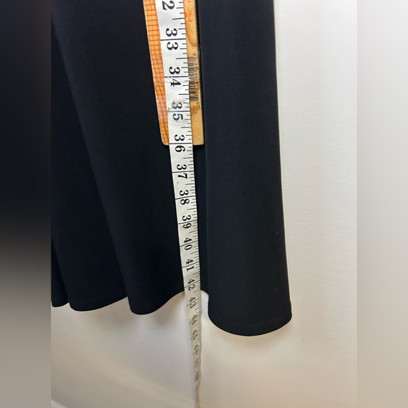 Jones New York VTG Y2K Midi Dress 10 Black Sleeveless V-Neck Beaded Sequins Hoco - Picture 10 of 14